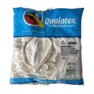 Qualatex 16 inch donut White bag 25pcs